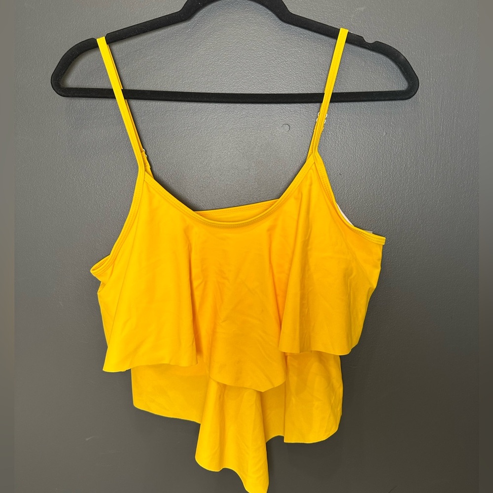 Two Piece Tummy Control Yellow Ruffle‎ Bikini Set | Large | NWT - Picture 10 of 13